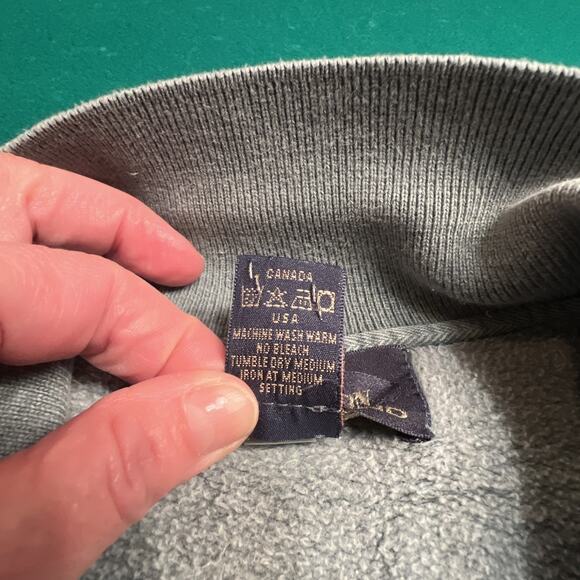 Green NonFiction Tiger Brand Pullover Men's L Long Sleeve Super Compfy - Picture 3 of 10